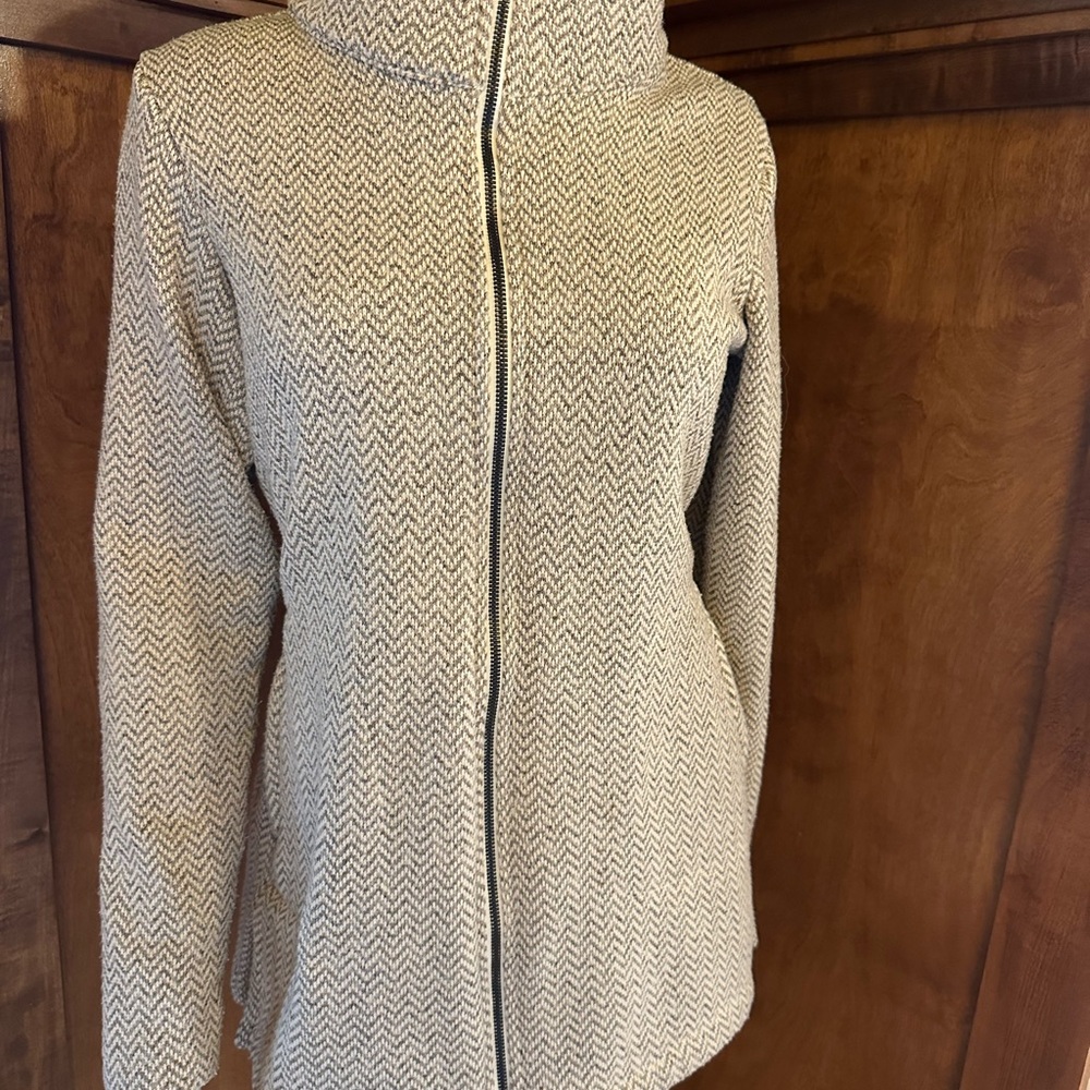 Columbia Chevron Patterned Jacket Anorak Waist